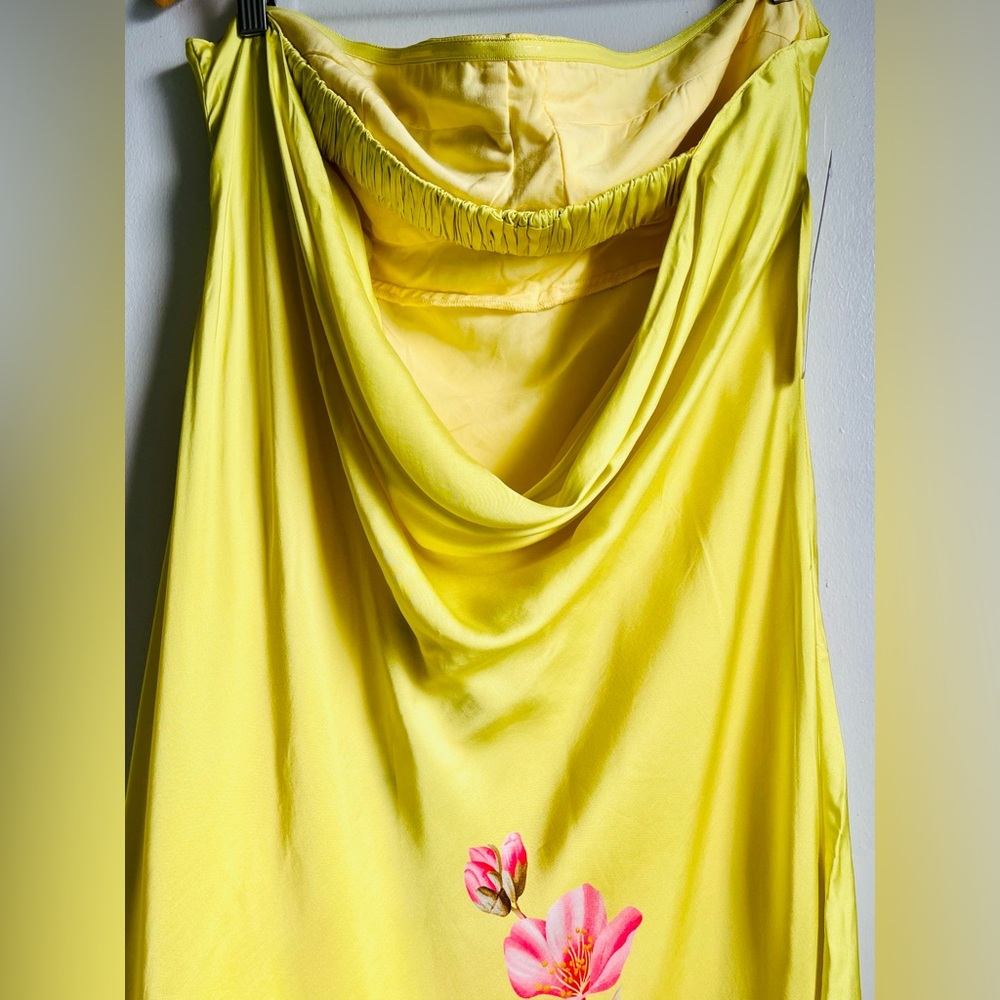 FARM RIO Strapless Printed Midi Split Dress - Picture 8 of 12